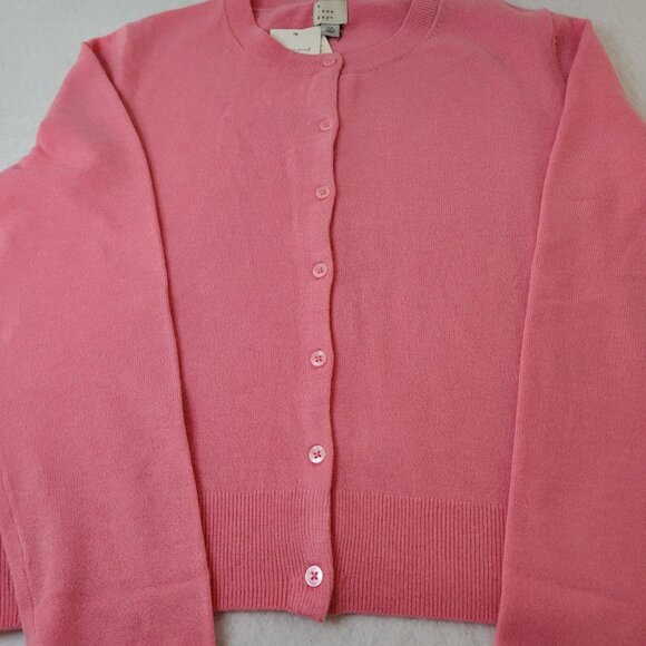A New Day XS Pink Button-Up Cardigan Sweater - Picture 5 of 6
